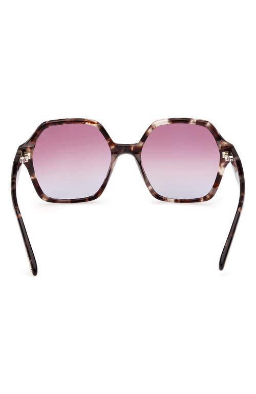 Shop Tom Ford 56mm Gradient Square Sunglasses In Colored Havana/gradient