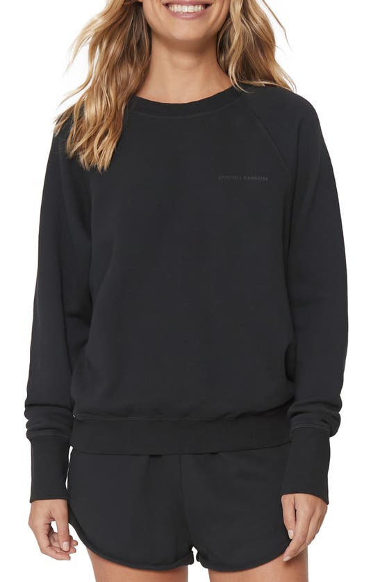 Click to view more detailed imagery on our partner's website Spiritual Gangster Bridget Optimist Raglan Sweatshirt In Vintage Black