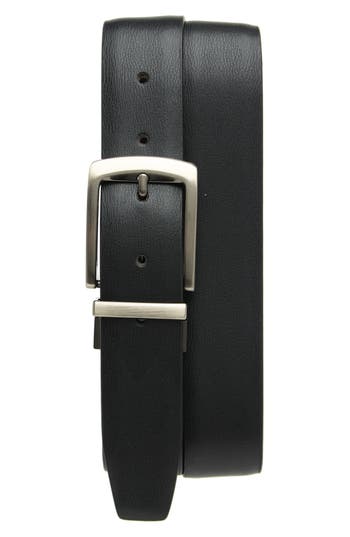 Shop Bosca Reversible Leather Belt In Black/tan