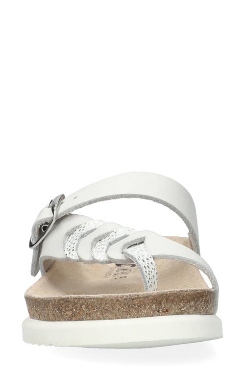 Shop Mephisto Heleonore Toe Post Sandal In White Sandanyl/condor White