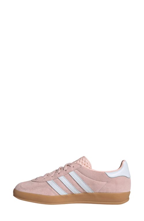 Shop Adidas Originals Adidas Gazelle Indoor Sneaker In Sandy Pink/white/gum