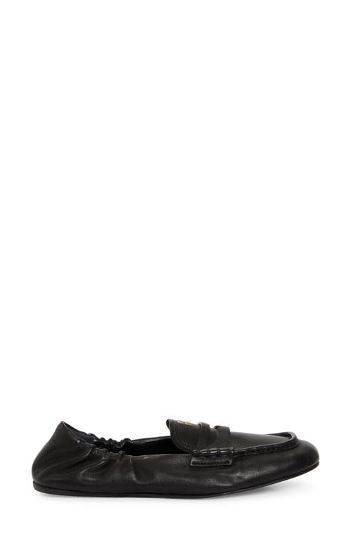 Miu Miu Convertible Penny Loafer In Nero