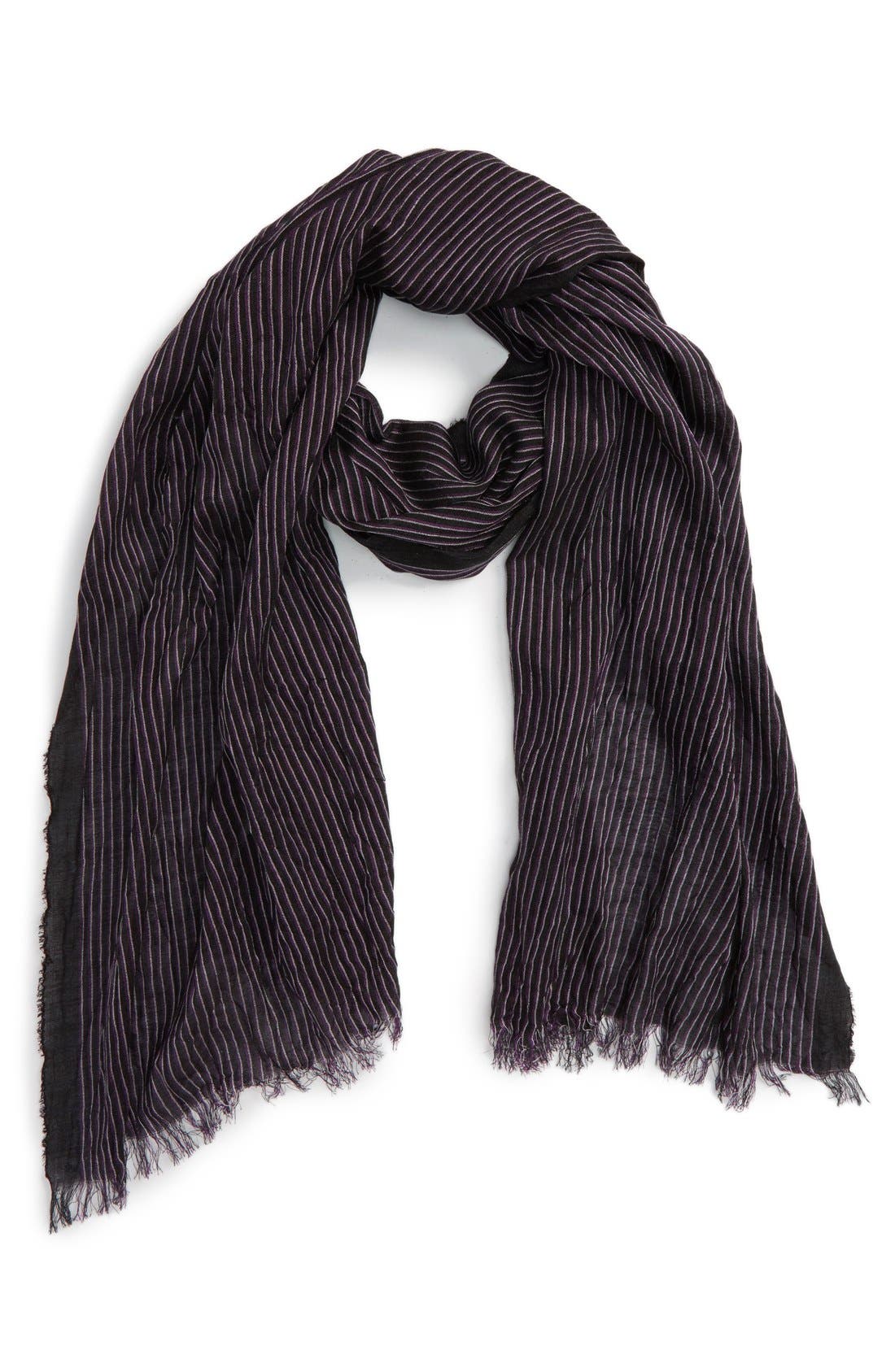 John Varvatos Star USA Stripe Silk & Cotton Scarf | Nordstrom