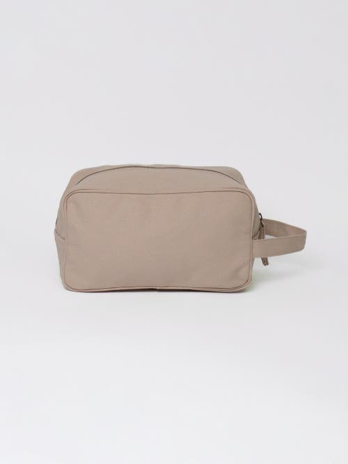 Terra Thread Organic Cotton Toiletry Bag In Sand Dune