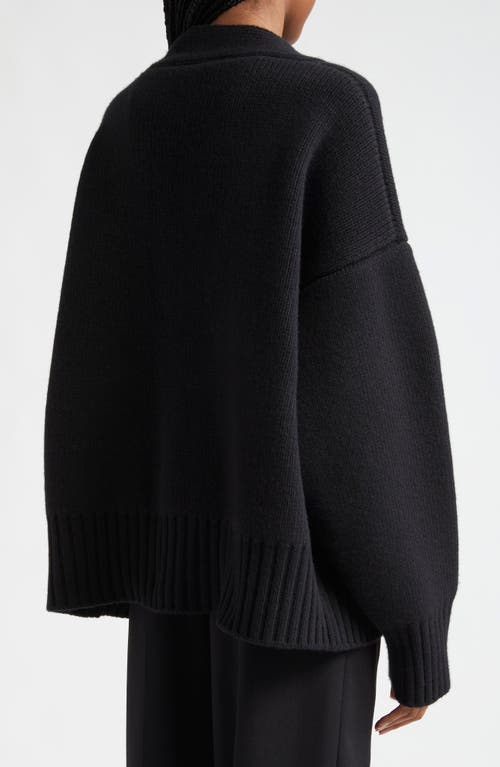 Shop Rohe Róhe Wool Cardigan In Black