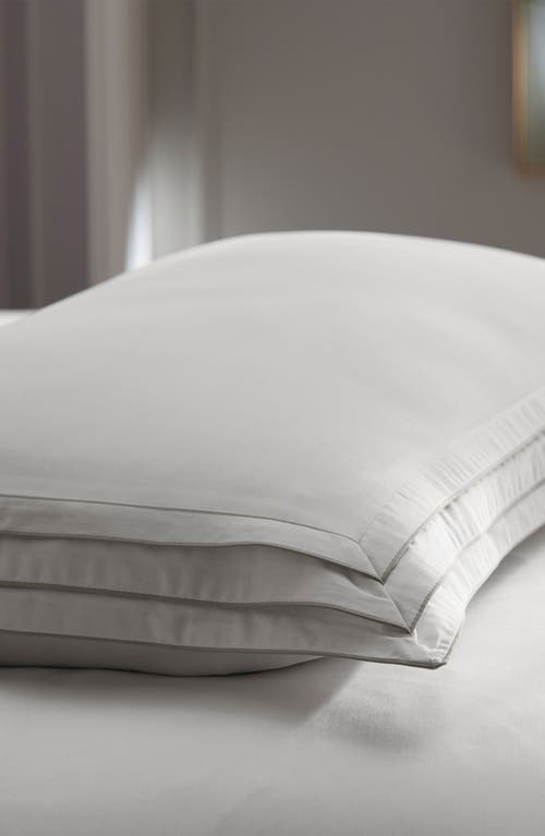 Shop Boll & Branch Signature Triple Pleat Duvet Cover & Sham Set In White/pewter