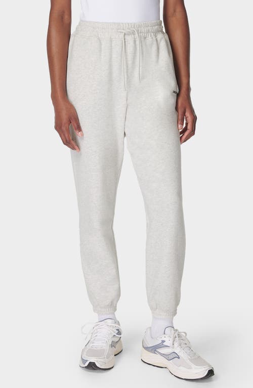 Shop Sweaty Betty Revive Relaxed Joggers In Ice Grey Marl