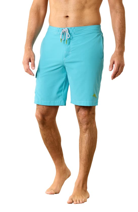 Shop Tommy Bahama Baja Harbor Board Shorts In River Blue