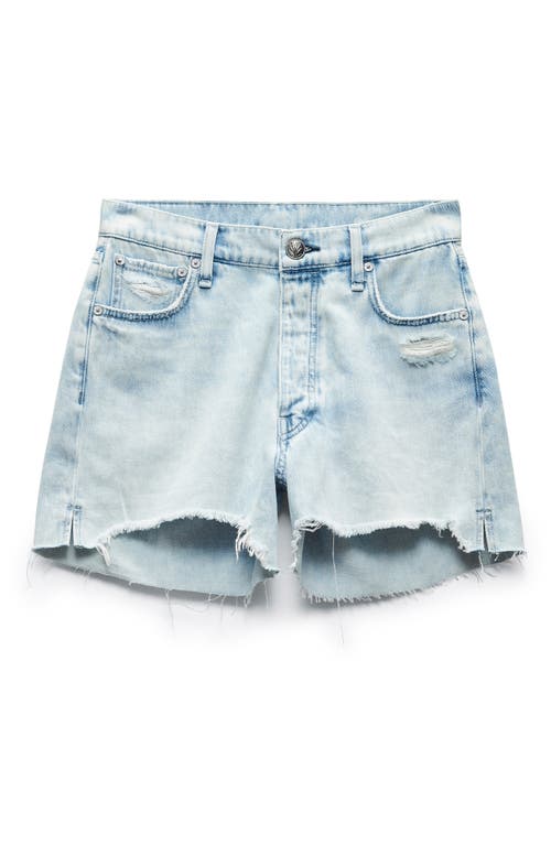 Rag & Bone Dre Ripped Low Rise Denim Shorts In Kelsey