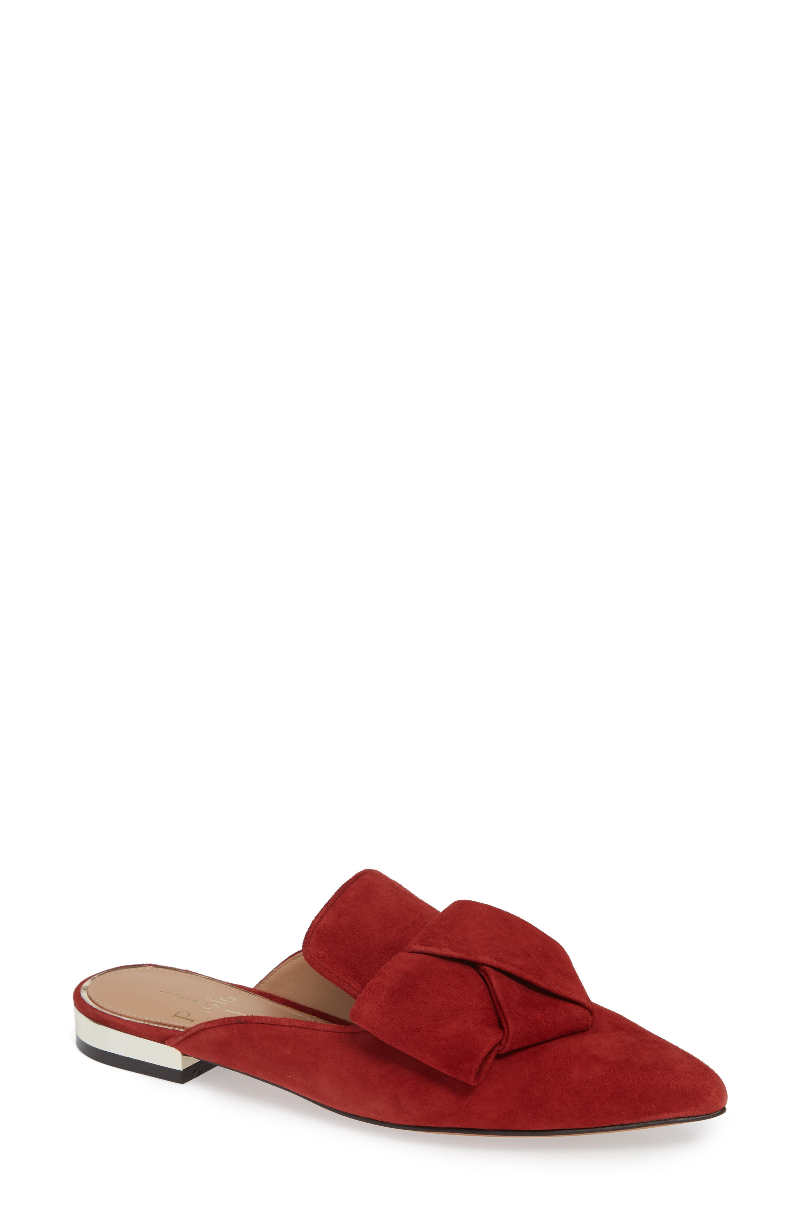 Linea Paolo Anya Bow Mule, Red