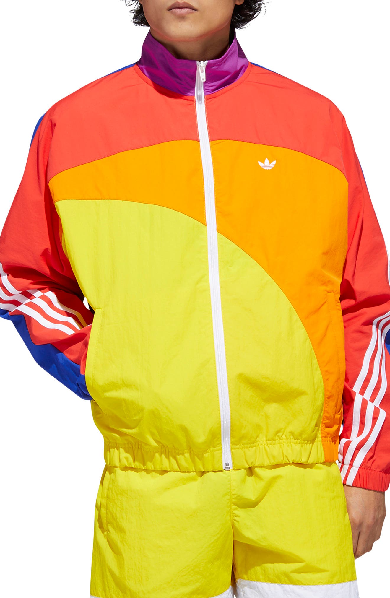 adidas rainbow reflective jacket