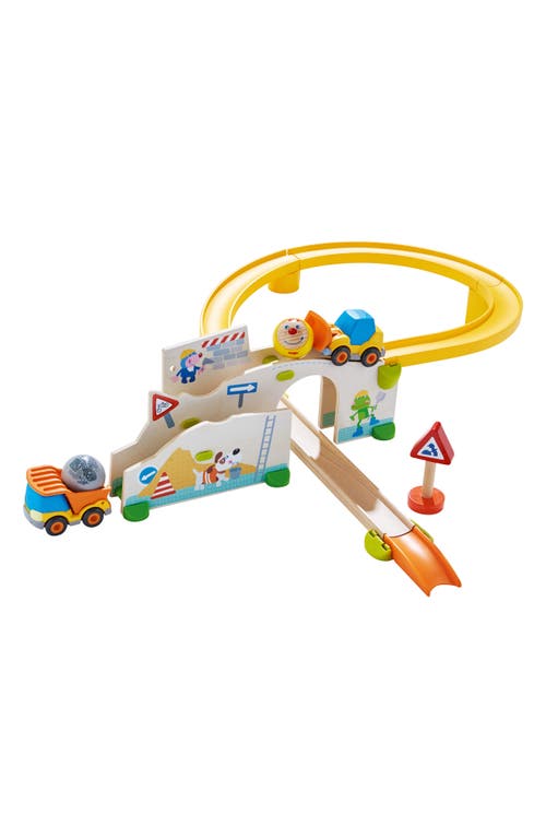 HABA Kullerbu Construction Site Car & Track Playset in Yellow at Nordstrom