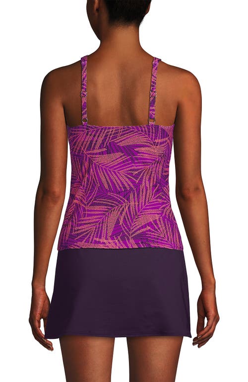 LANDS' END LANDS' END PLUS SIZE DD-CUP CHLORINE RESISTANT V-NECK UNDERWIRE TANKINI TOP SWIMSUIT ADJUSTABLE STRA 