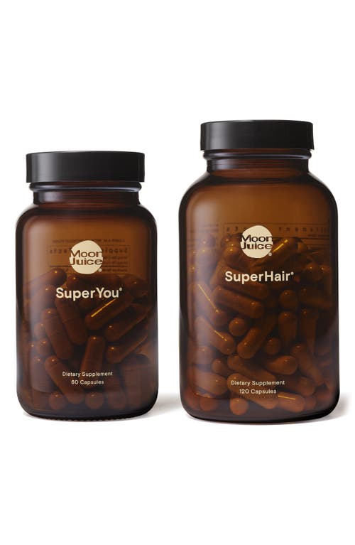 Moon Juice SuperYou + SuperHair Supplement Set-$109 Value