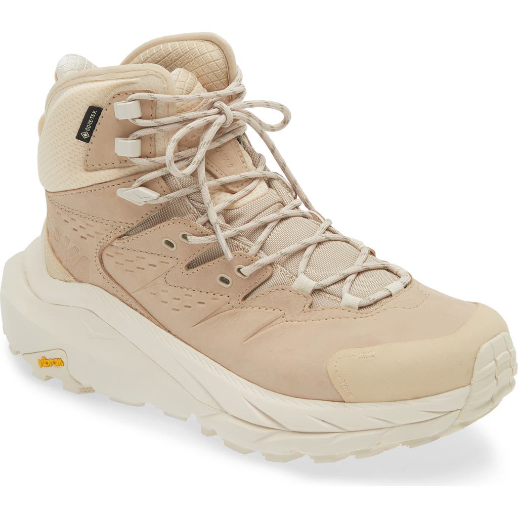 Hoka Kaha 2 Gtx Waterproof Hiking Boot In Shifting Sand/eggnog