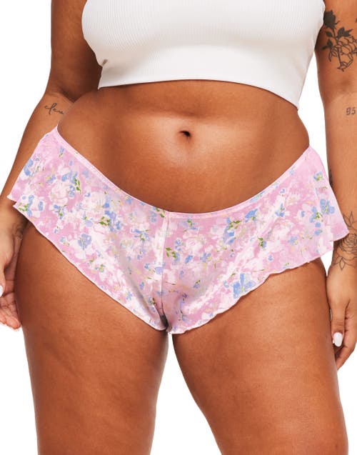 Shop Adore Me Graciela Cheeky Panties In Floral Pink