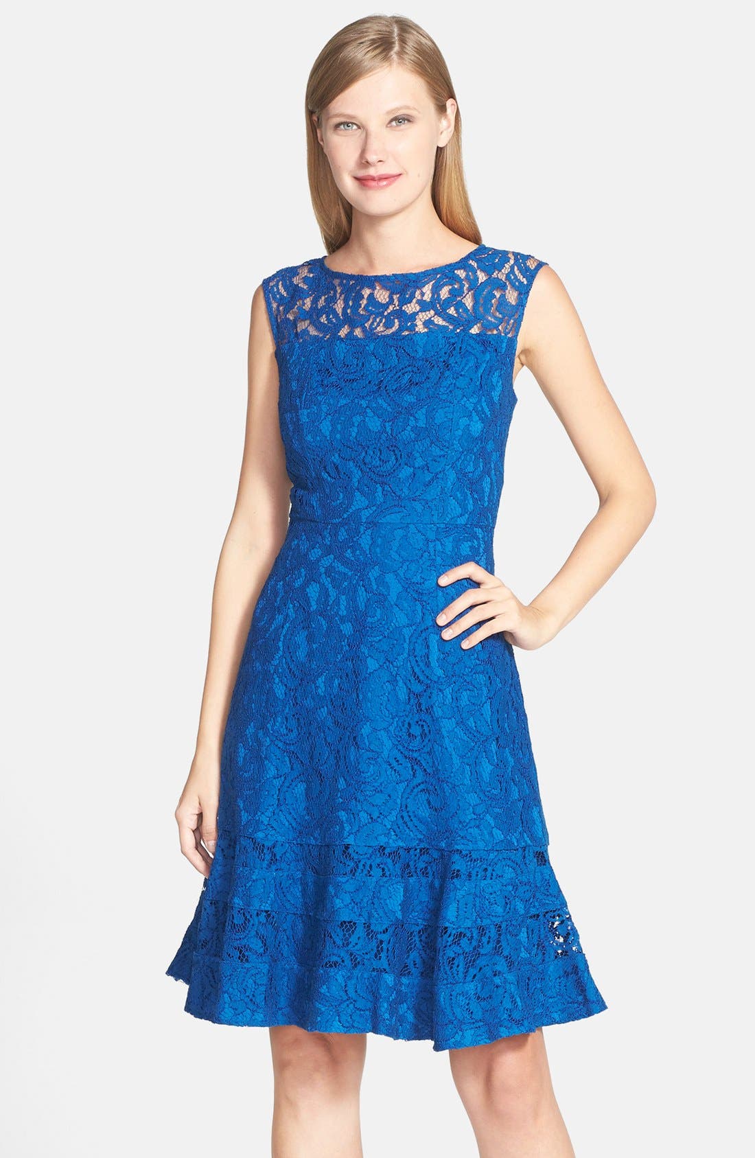 Adrianna Papell Lace Fit & Flare Dress | Nordstrom