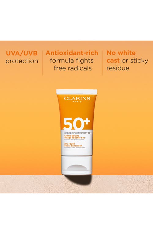 Clarins Dry Touch Face Sunscreen Broad Spectrum Spf 50+ In No Color
