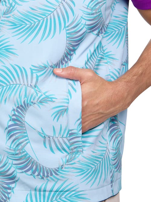 Construct Con.struct Leaf Print Performance Reversible Vest In Navy
