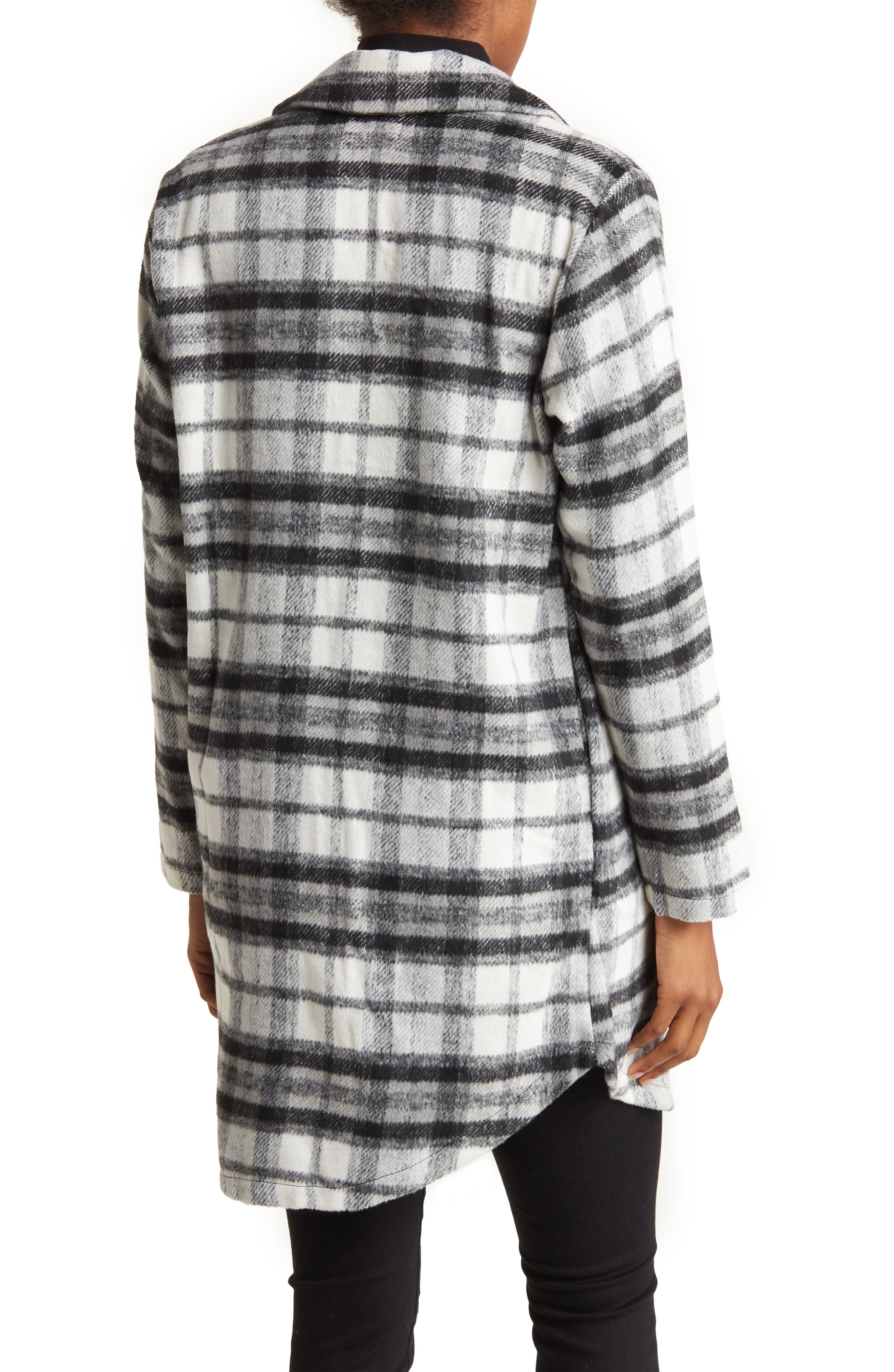 MELLODAY Plaid Long ShirtJacket Nordstromrack
