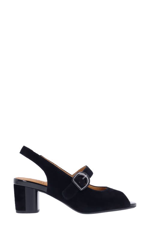 L'amour Des Pieds Merryn Slingback Mary Jane Sandal In Black