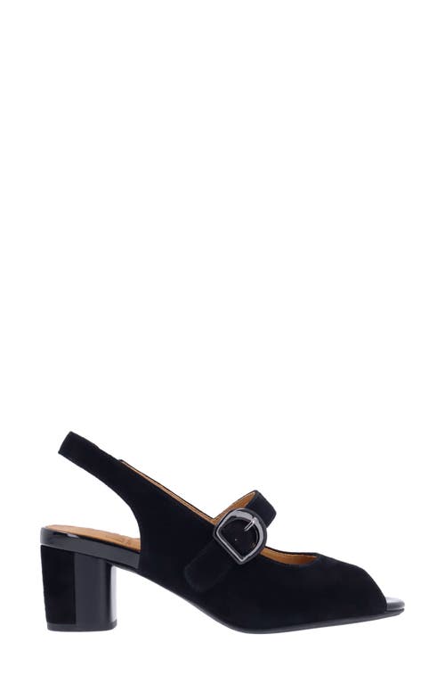 Shop L'amour Des Pieds Merryn Slingback Mary Jane Sandal In Black