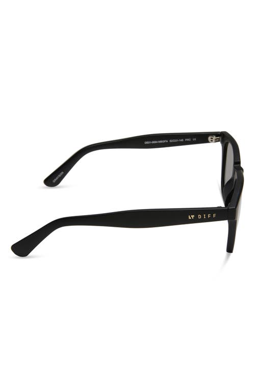 Diff Grayson 51mm Square Sunglasses In Matte Black