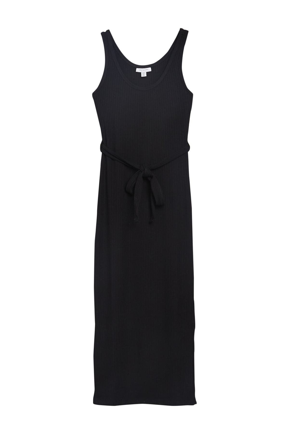 topshop tie waist dress