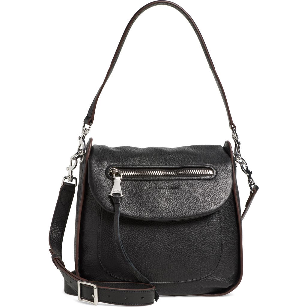 Aimee Kestenberg Vera Leather Convertible Shoulder Bag In Black