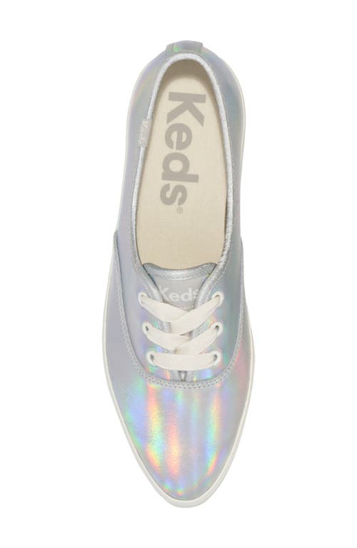 Keds ® Point Platform Sneaker In Silver Leather