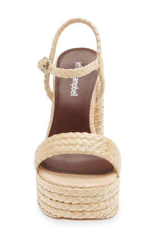 Jeffrey Campbell Yachty Platform Sandal In Natural