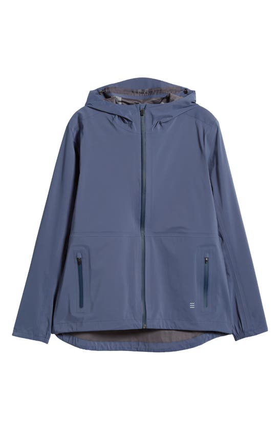 Shop Free Fly Cloudshield Waterproof Hooded Rain Jacket In Heron Blue
