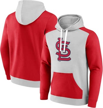 FANATICS Men's Fanatics Branded Gray/Red St. Louis Cardinals Arctic  Pullover Hoodie