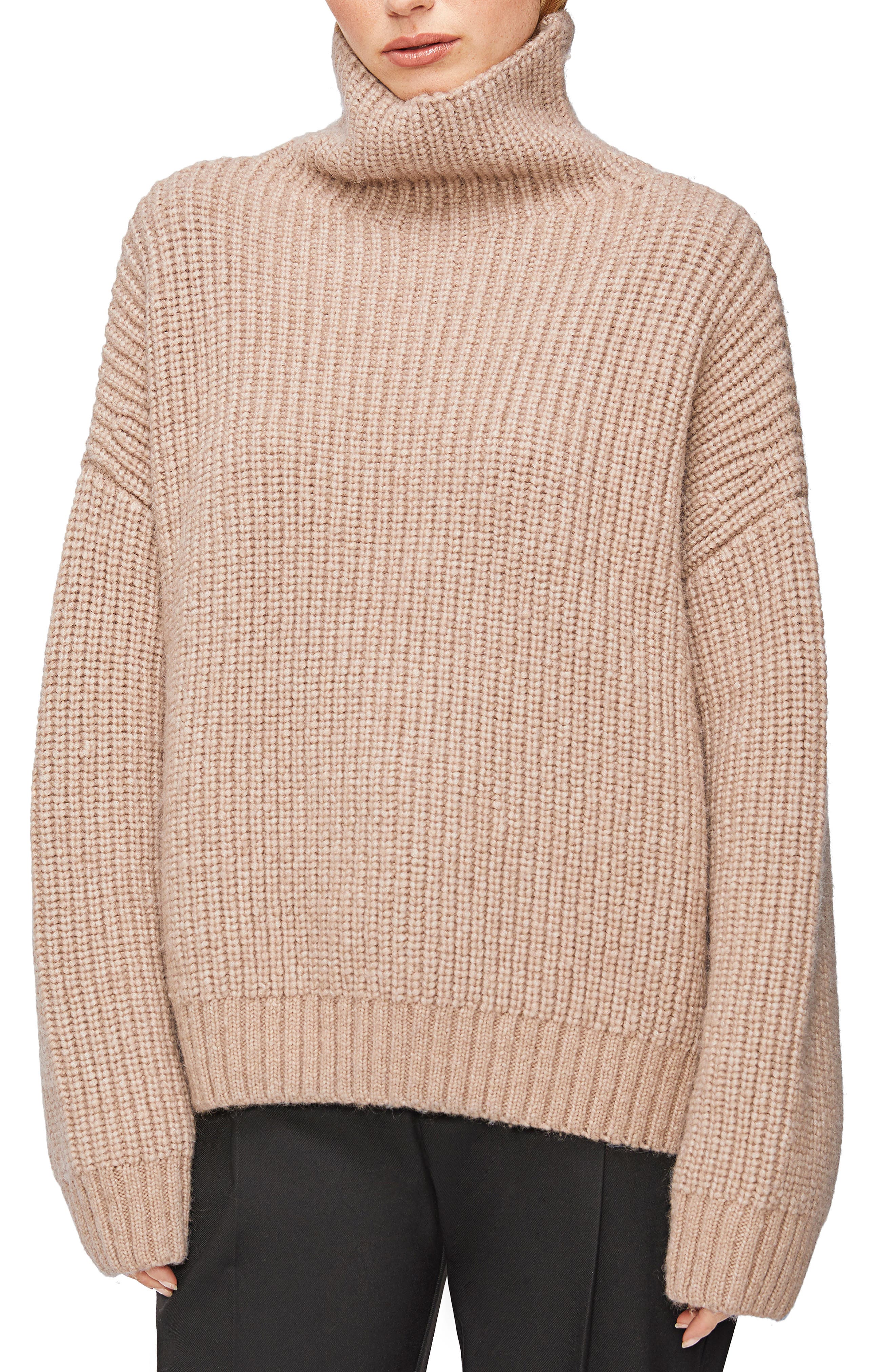 anine bing sydney sweater camel