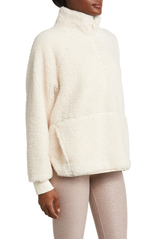 BEYOND YOGA BEYOND YOGA TAKE FLIGHT HIGH PILE FLEECE HALF ZIP PULLOVER
