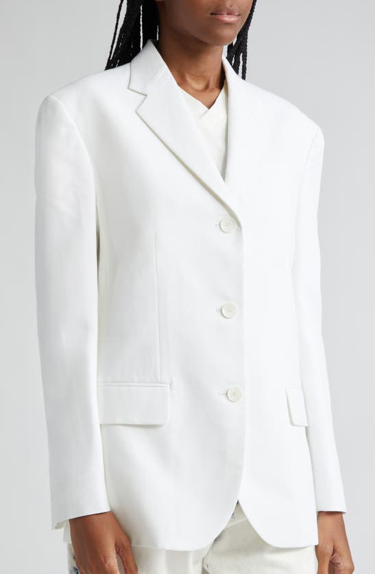 Shop Proenza Schouler Sandis Gabardine Blazer In White