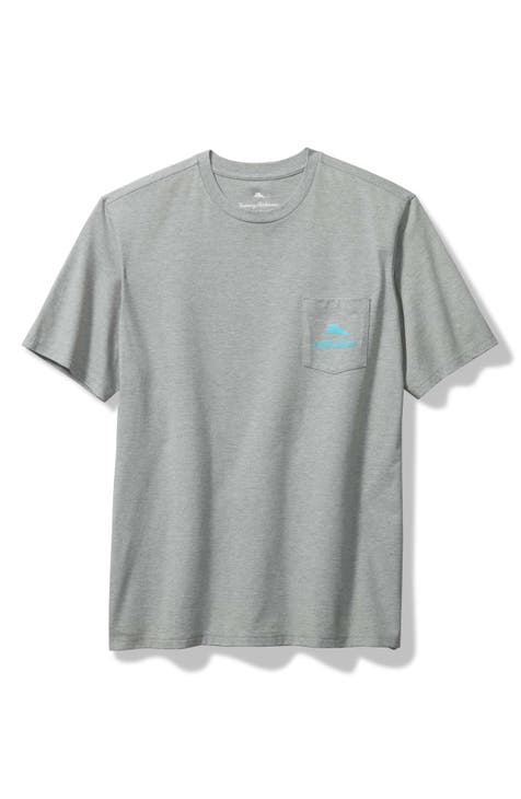 Men's Tommy Bahama Gray Miami Dolphins Bali Skyline T-Shirt