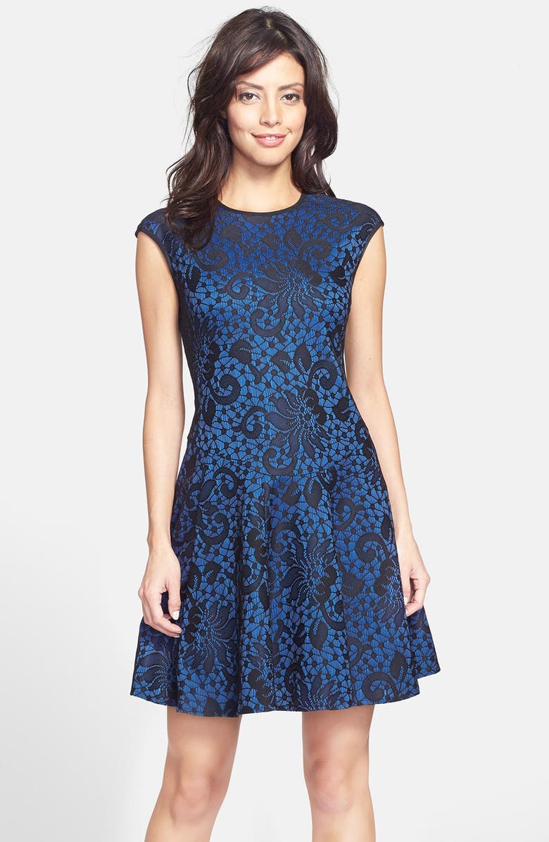 Gabby Skye Bonded Lace Fit & Flare Dress | Nordstrom