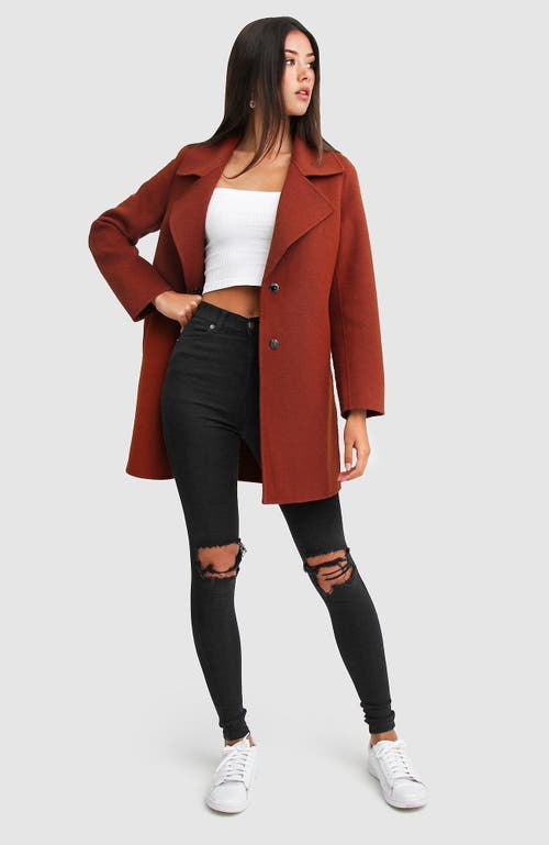 Belle & Bloom Ex-boyfriend Wool Blend Oversized Jacket In Caramel