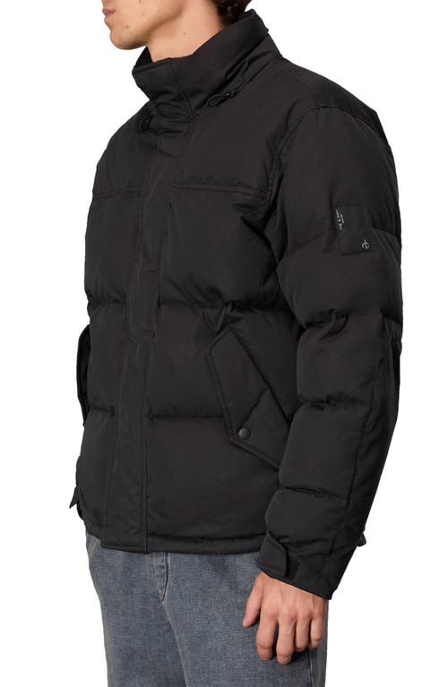 Rag & Bone Bubble Down Puffer Jacket In Jet Black