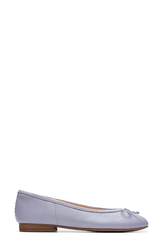 Shop Clarks Fawna Lily Ballet Flat In Lilac Leather