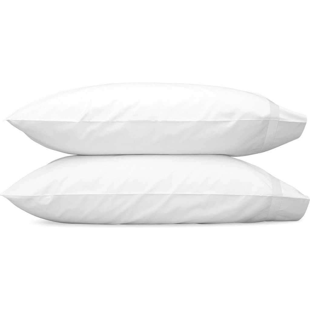 Matouk Lowell 600 Thread Count Set Of 2 Pillowcases In White