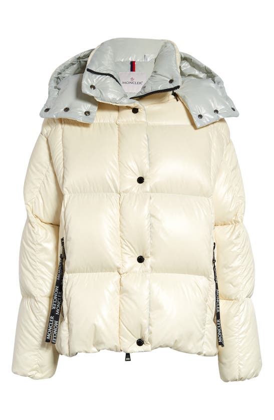 Moncler Parana Quilted Down Jacket In Cream