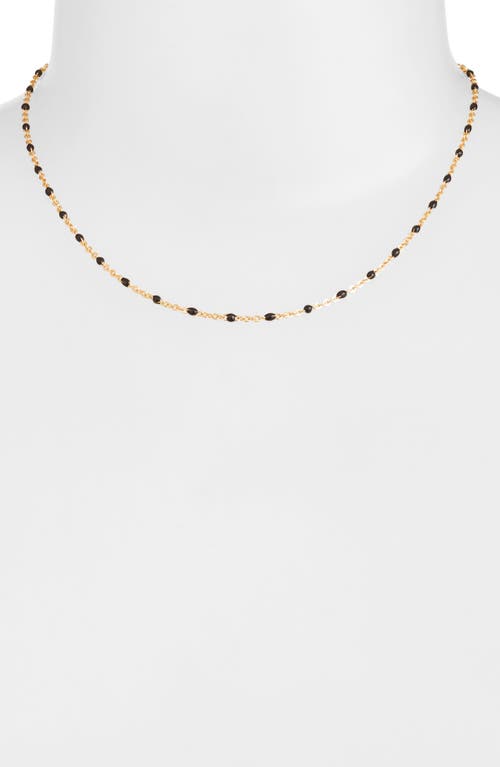 Shop Set & Stones Kaz Bead Station Necklace In Gold/black