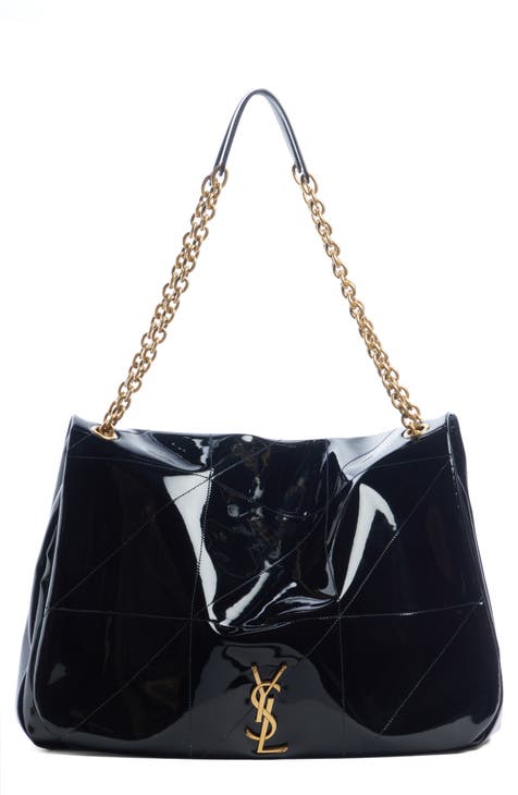 Tom Ford Small Crinkled Patent-leather Bag - Black