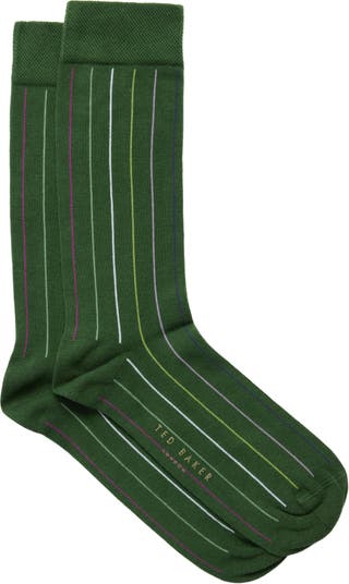 Ted Baker Actors Multi Colored Striped Socks