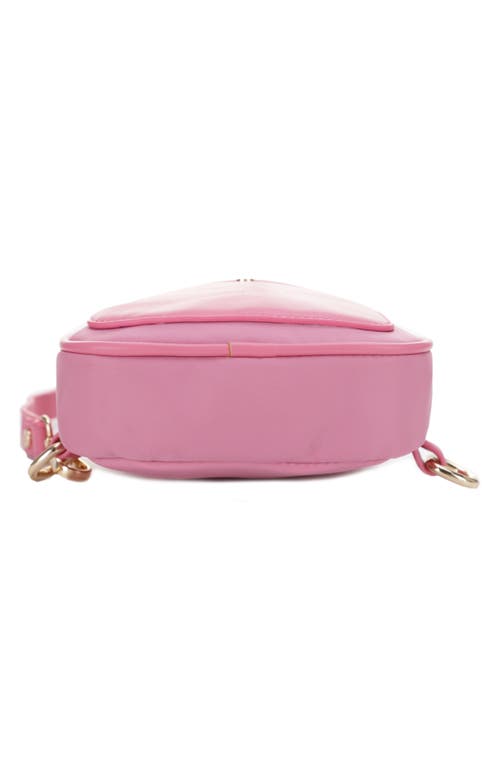 Shop Mali + Lili Gwen Nylon & Vegan Leather Sling Bag In Mauve