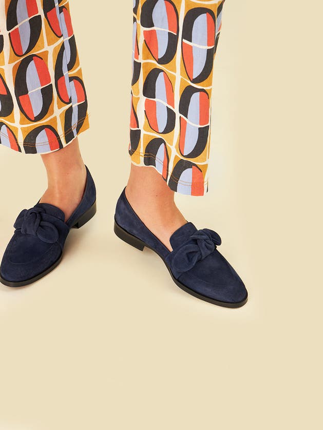 Shop Maguire Valencia Loafer In Navy Blue