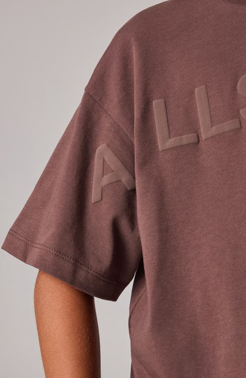 Shop Smallsaints By Allsaints Kids' Oversize Logo Graphic T-shirt In Brown