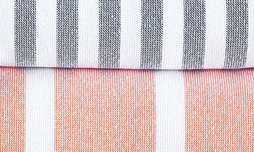 Brooks Brothers Stripe Turkish Cotton Bath Towel In Orange